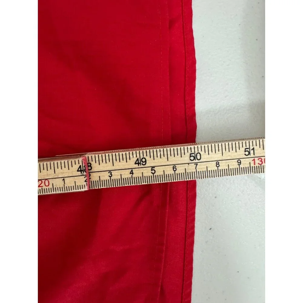 Abercrombie strapless Drop waist‎ smocked maxi dress red sz XLP